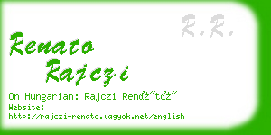 renato rajczi business card